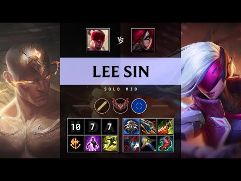 Lee Sin Mid vs Katarina - EUW Grandmaster Patch 25.21