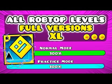 Geometry Dash ALL Full Version Levels 1 - 21 - YouTube