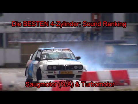 Ranking der BESTEN 4-Zylinder Sounds! Saugmotor (N/A) & Turbomotor Sound