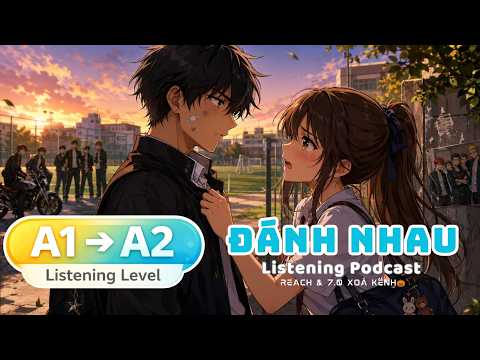 🎧 Luyện Nghe Tiếng Anh Level A1-A2 - ĐÁNH NHAU -  | Listening English Podcast |🎯