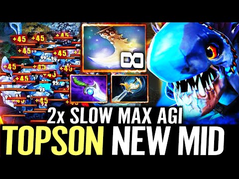 🔥 TOPSON Slark 100% NEW MID — Diffusal + Echo Sabres 2x Slow MAX AGI Steal Fast GG Dota 2 Pro