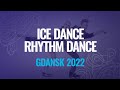 PREVER DORTKOL TUR Ice Dance Rhythm Dance Gdansk 2022 JGPFigure