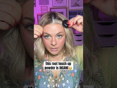 This root touch-up powder is INSANE😳#roottouchup #hair #blonde #boldify