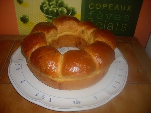 Brioche aux raisins sec aromatisé au rhum - RECETTE BRIOCHE