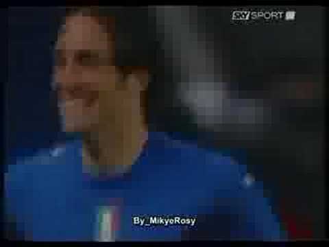 Italia vs Ucraina - 1° gol di Toni - Amburgo, 30 giugno 2006