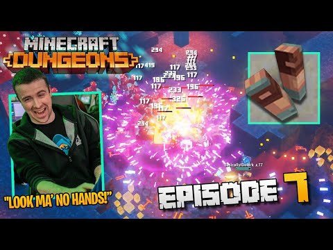 DrLupo - "NO HANDS" TANK & HEAL RADIANT BUILD! - MINECRAFT DUNGEONS EPISODE 7 WITH BASICALLYIDOWRK