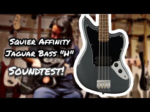Бас-гитара SQUIER AFFINITY JAGUAR BASS LR CHARCOAL FROST METALLIC - фото 1 - id-p2240011487