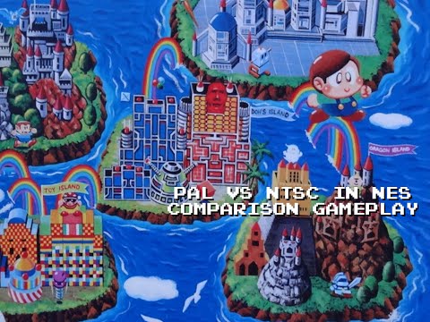 Rainbow Islands for NES Comparison PAL vs NTSC