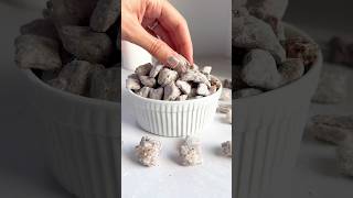 The best Muddy Buddies recipe right here: double all ingredients except for the Chex #bakingvideo