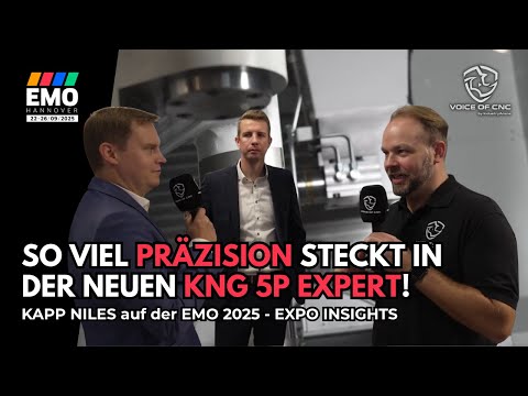 VOICE OF CNC bei KAPP NILES auf der EMO2025 – So viel Präzision steckt in der neuen KNG 5P expert!