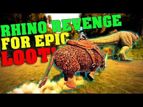 Insane Rhino Revenge For Loot!!! MTS 4 Man PVP S3E22 | Ark: Survival Evolved