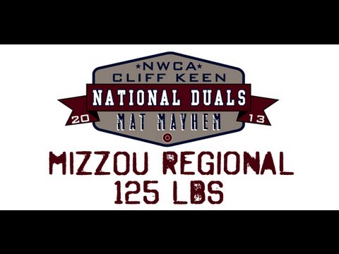 125 lbs.- 2013 NWCA Cliff Keen National Duals Regional SemiFinal - Missouri vs Maryland
