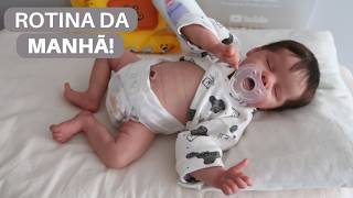 ROTINA DA MANHÃ COM O BEBÊ REBORN APOLO!