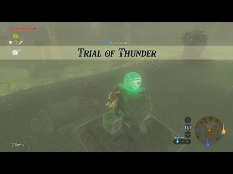 Legend of Zelda Breath of the Wild Trial of Thunder Gameplay Walkthrough