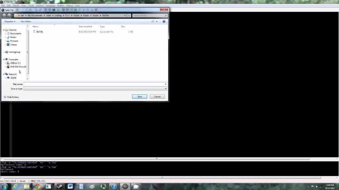 Lua Tutorial 1: Getting Started