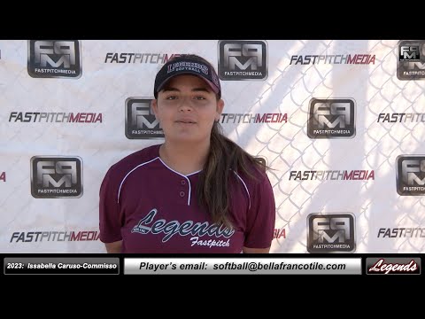 2022 Issabella Caruso Commisso 4.0 GPA - First Base Softball Skills Video - Norcal Legends