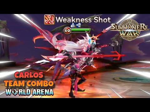 Carlos Team Combo in World Arena Ep. 3 - Summoners War