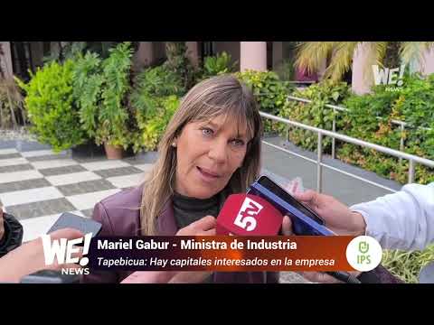 Mariel Gabur- Ministra de Industria   - Tapebicua Hay capitales interesados en la empresa