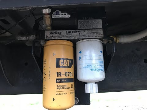 AirDog Motor, Cat Fuel Filter, and Fuel Pressure Gauge Install