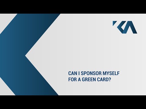 Sponsor Myself for a Green Card Video