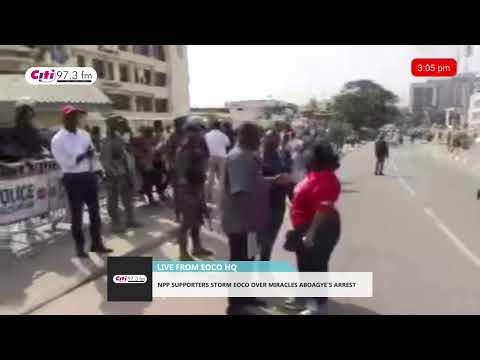 LATEST! Dr Bawumia, NPP supporters storm EOCO after Miracles Aboagye's arrest | Channel One TV LIVE!