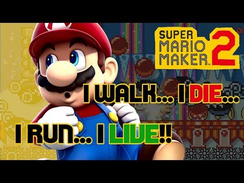 Super Mario Maker 2 (SMM2) - Run!.. or DIE!! - No Commentary