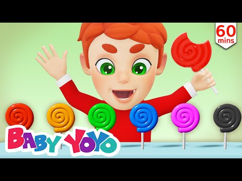 The Colors Song (Color Candies) + more nursery rhymes & Kids songs - Baby yoyo