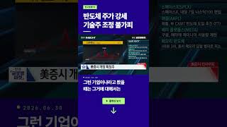 반도체 주가 강세, 기술주 조정 불가피ㅣ손석우ㅣ윤진ㅣ변영인