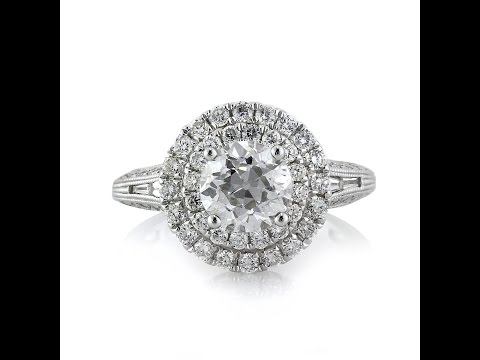 Mark Broumand - 2.57ct Old European Round Cut Diamond Engagement Ring
