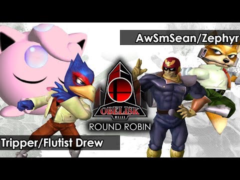 Melee: Tripper/Flutist Drew V AwSmSean/Zephyr - Obelisk 114 Tournament SSBM