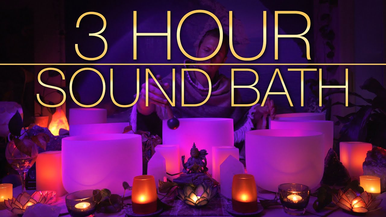 432Hz - 3 Hour Crystal Singing Bowl Healing Sound Bath (4K, No Talking) - Singing Bowls - Sound Bath thumnail