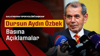 📺 CANLI | Galatasaray Spor Kulübü Başkanı Dursun Aydın Özbek’ten basın mensuplarına açıklamalar