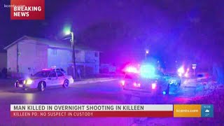 Man killed in overnight shooting in Killeen