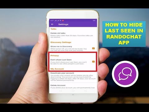 How to Hide Last Seen In Randochat App
