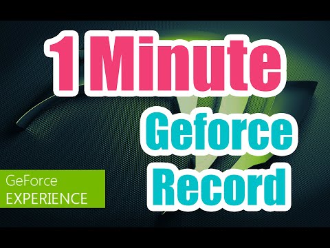 How To Screen Record Gameplay Desktop Capture in New Geforce Experience 2016 Latest Update