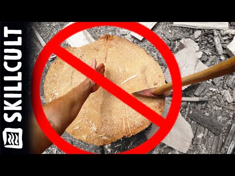 Don't Split Big Firewood Rounds In Half (usually)