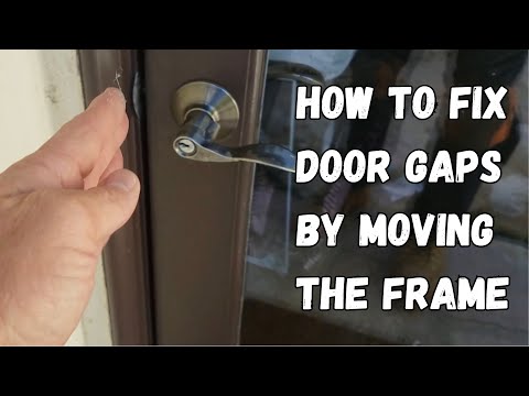 How to fix the door gap by moving the door frame