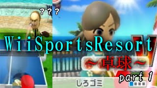 【ゆっくり実況】WiiSportsResort卓球～チャンピオンを倒したいpart1～