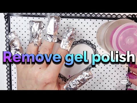 HOW TO REMOVE GEL POLISH FOR BEGINNERS*HUR MAN TAR BORT GELLACK