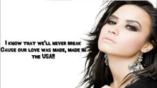 Demi Lavato - Made In The USA (HD) (With Lyrics on screen)