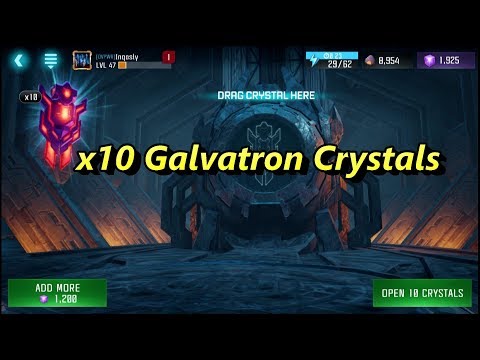 Opening x10 Galvatron Crystals - Transformers: Forged to Fight