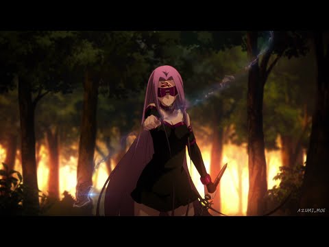 Rider Medusa vs. Shirou - Fate/Stay Night: Unlimited Blade Works Ufotable version (English Dub)