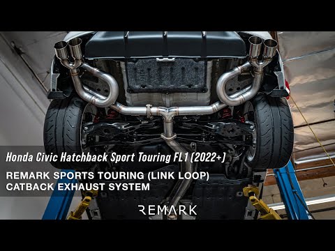 REMARK Sports Touring (LINK LOOP) Catback Exhaust - Honda Civic Hatchback Sport Touring FL1 (2022+)