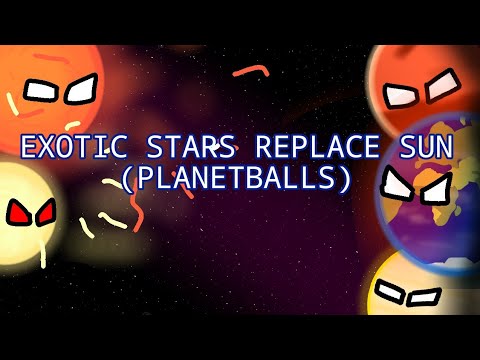 Solar System but sun is replaced by Exotic stars