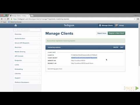 Mastering Express Web Application Development Consuming the Instagram API | packtpub com