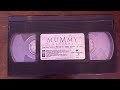 Opening To The Mummy Returns 2001 Vhs