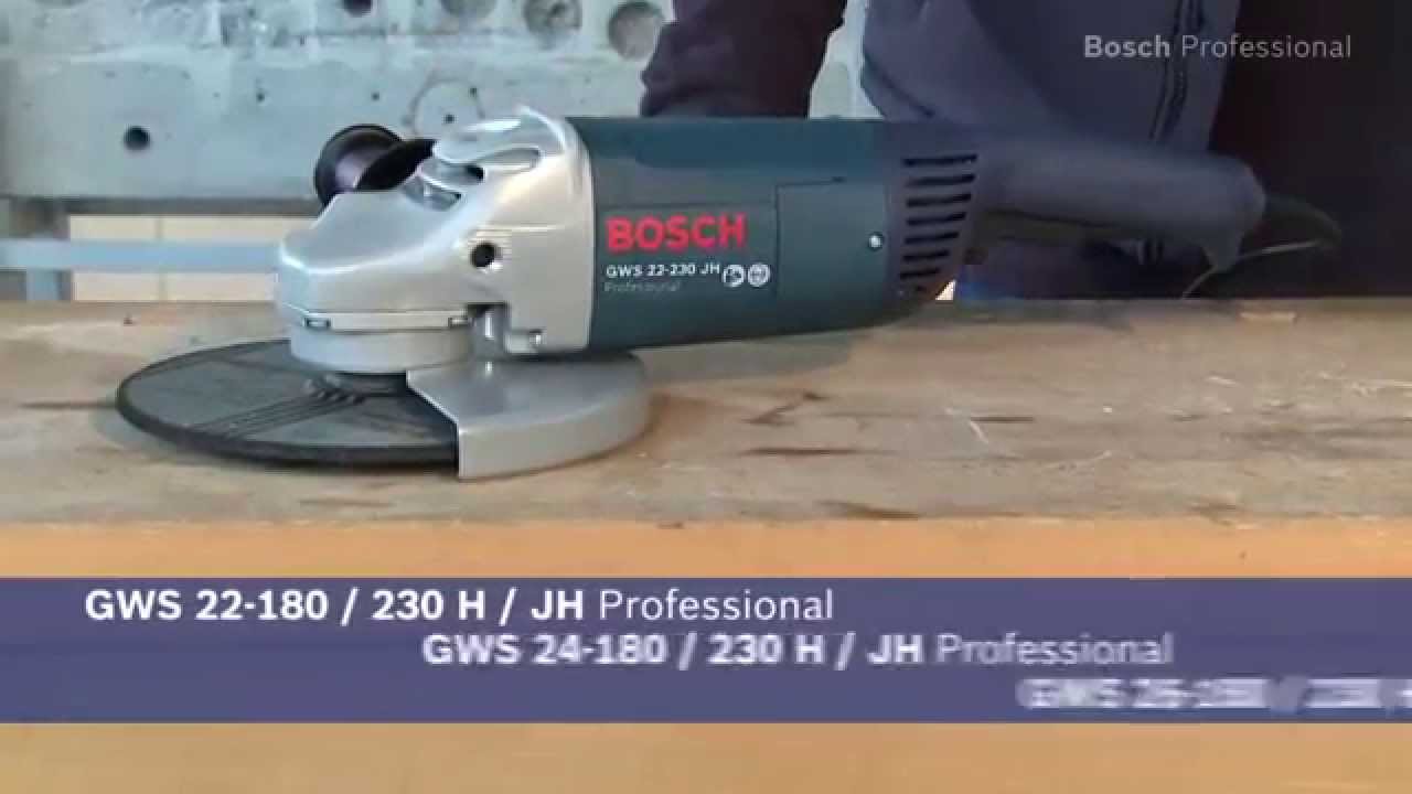 Углошлифовальная машина Bosch GWS 22-230 JH (0.601.882.203)  2200Вт 6500об/мин 230мм огр.пуск.тока