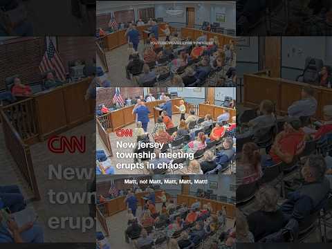 New Jersey township meeting erupts in chaos
