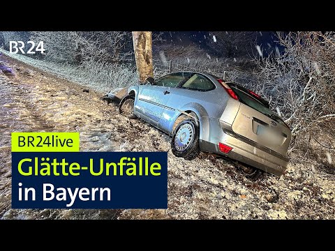 Glatteis und Schnee in Bayern - Wie wird das Wochenende? I BR24live I BR24