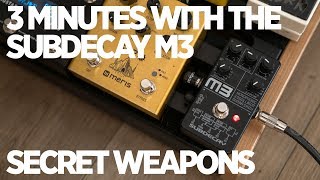 Video thumbnail for 3 minutes with the Subdecay M3 | Secret Weapons by Mark Johnston